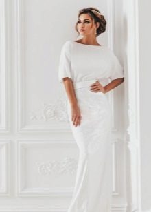 Three Quarter Sleeve Wedding Dress