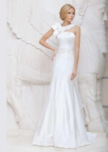Satin wedding dress