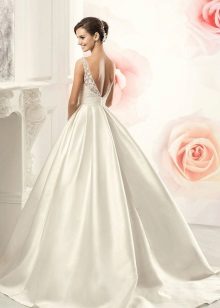 A-line Wedding Satin Dress