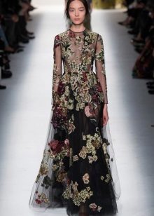 Valentino Chiffon Evening Dress