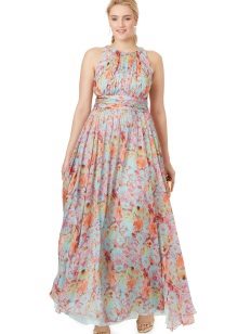Summer evening sundress for fat