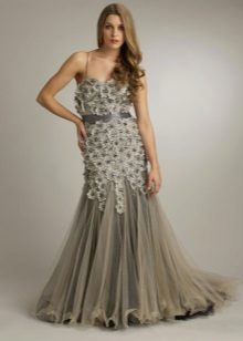 Dress evening mermaid for plump