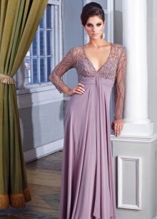 Beautiful lavender evening dress