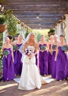 Lilac dresses for bridesmaids