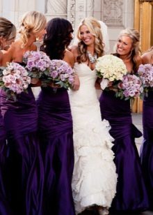 Purple bridesmaid dresses