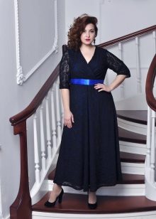 Evening dress for overweight