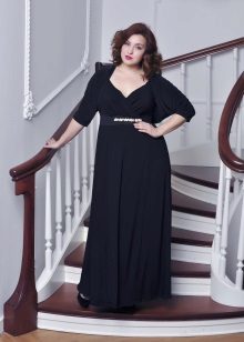 Evening dress for overweight