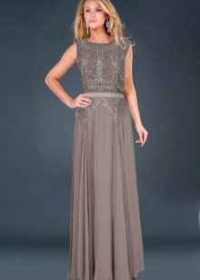 Floor-length evening dress for women 50 years