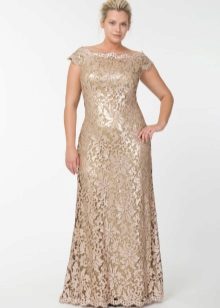 Lace Mother of the Bride Evening Dress