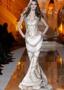 Kameny večerní mořská panna šaty