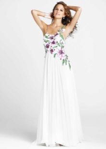 Večerní řecké šaty s výšivkou