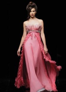 Řecké večerní šaty s zdobeným živůtkem