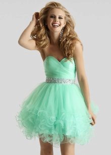 Short mint green dress