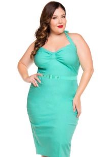 Green dress for overweight