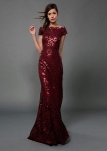 Burgundy sheath dress evening