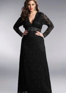 Vestit de nit negre complet de cordó