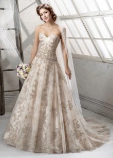 Wedding dress color lace