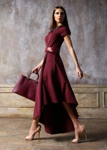 Cheap asymmetrical hem evening dress