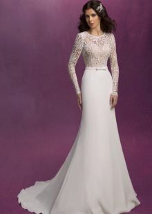Lace Top Wedding Dress
