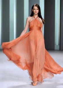 Chiffon Off Shoulder Evening Dress