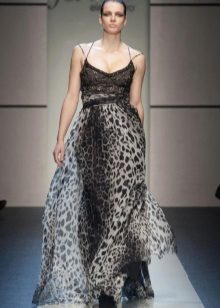 Light elegant evening dress from Elena Miro gray