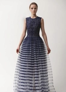 Striped Blue White Dress