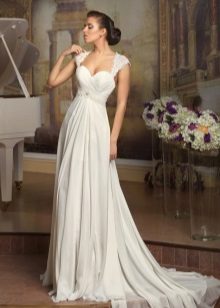 Empire wide wide straps wedding dress
