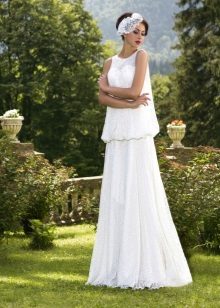 Wedding dress not magnificent with a loose top