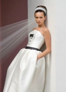 One piece corset wedding dress