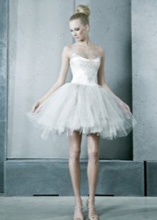 Tutu wedding dress with corset