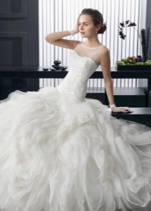 Low waist wedding dress