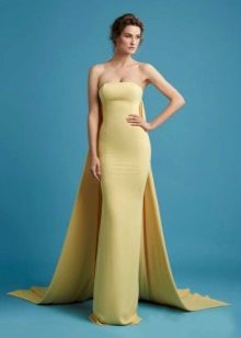 straight evening dress with corset