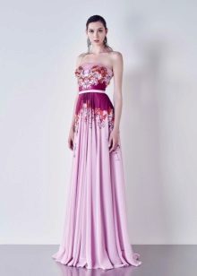 Evening dress not magnificent with a corset