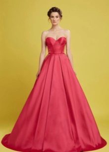 A-line evening dress with a corset