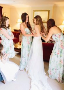 Colorful dresses for bridesmaids