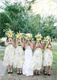 Colorful dresses for bridesmaids