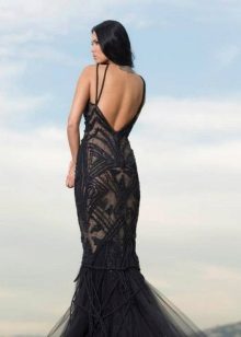 Backless Mermaid Evening Dress