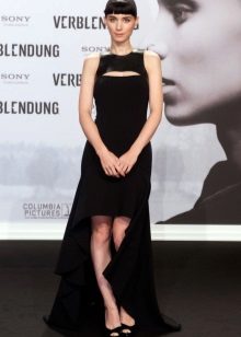 Asymmetric evening dress Rooney Mara