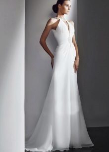 Wedding dress from the DIVINA collection with a neckline from Amur Bridal