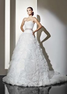 Wedding dress with roses from Amur Bridal
