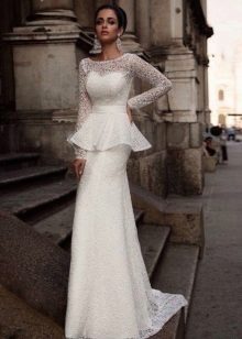 Wedding dress with basques from the collection of Milano 2015