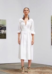 White Short Evening Dress Shirt