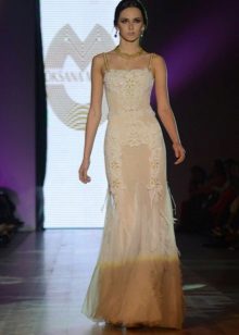 Straight evening dress from the Privee 2014 collection