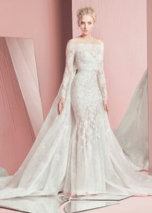 Zuhair Murad 2016 Wedding Dress with Train and Bolero
