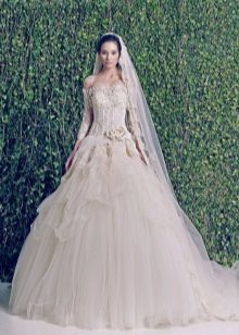 2014 Chiffon Wedding Dress by Zuhair Murad