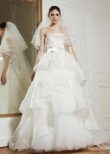 Wedding dress from the 2013 collection with a tiered skirt