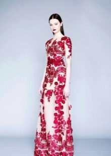 2016 Marcheza evening dress with print