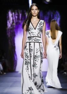 2016 Tadashi Shoji Printed Evening Dress