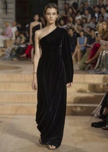 Velvet evening dress 2016