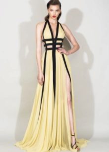 Yellow evening dress by Zuhair Murad